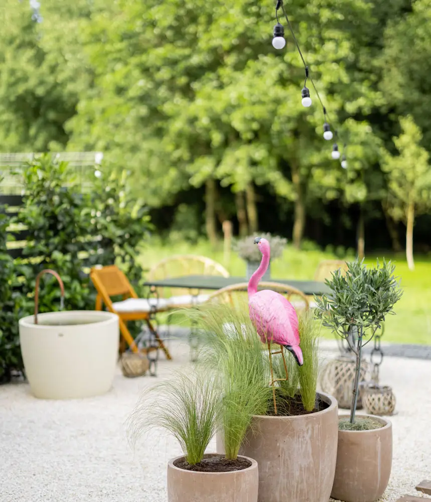 beautiful garden in natural style