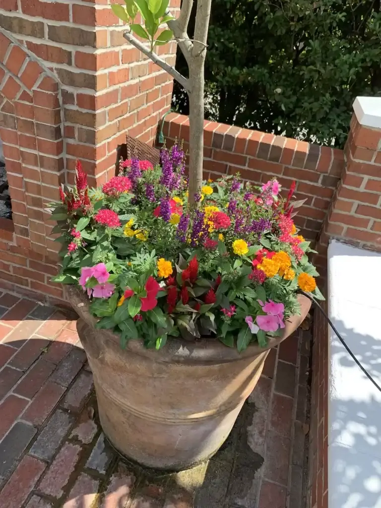 flower pot installation